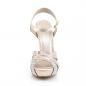 Preview: LUMINA-23 Fabulicious Damen Riemchen Sandaletten Strass champagner Satin