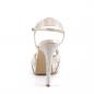 Preview: LUMINA-23 Fabulicious Damen Riemchen Sandaletten Strass champagner Satin