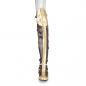 Preview: Sale MAIDEN-8830 Funtasma Overknee Klettverschluss Schnallen Stiefel braun gold 39
