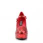 Preview: Sale MARYJANE-50G chice Funtasma High-Heels Damen Plateau Riemchenpumps rot Glitter 40