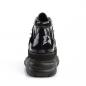 Preview: Sale NEPTUNE-100 DemoniaCult platform lace-up shoe black silver glitter uv reactive 41