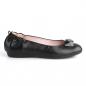 Preview: Sale OLIVE-08 Pin Up Couture round peep toe ballet flats elasticted heel black matte 38