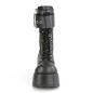Preview: Sale PETROL-150 DemoniaCult Damen Keilplateau Stiefel schwarz Lederlook Zipper 40