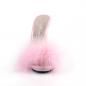 Preview: Sale POISE-501F Fabulicious ladies platform marabou sandal baby pink satin marabou fur 37