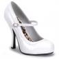 Preview: Sale PRETTY-50 Funtasma Damen Plateau High Heels Riemchen Pumps weiß Lack Innen Leolook 36