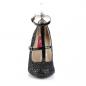 Preview: Sale QUEEN-01 Pleaser Damen High Heels Lack Riemchen Pumps schwarz Glitter 44