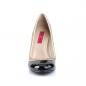 Preview: Sale QUEEN-04 Pleaser Pink Label round toe pump with rhinstones black patent 40