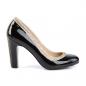Preview: Sale QUEEN-04 Pleaser Pink Label round toe pump with rhinstones black patent 40