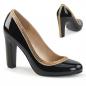 Preview: Sale QUEEN-04 Pleaser Pink Label round toe pump with rhinstones black patent 40