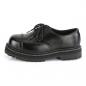 Preview: Sale RIOT-03 DemoniaCult klassische Herren Schnürschuhe schwarz Echtleder 43