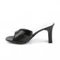 Preview: Sale ROMANCE-301-2 Fabulicious Damen Pantoletten schwarz matt mit rechteckigen Absatz 36