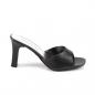 Preview: Sale ROMANCE-301-2 Fabulicious Damen Pantoletten schwarz matt mit rechteckigen Absatz 36
