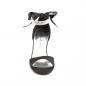 Preview: Sale ROMANCE-372 chice Pleaser Pink Label Damen Riemchen-Sandaletten schwarz Satin Strass 40