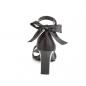 Preview: Sale ROMANCE-372 chice Pleaser Pink Label Damen Riemchen-Sandaletten schwarz Satin Strass 40