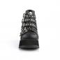 Preview: Sale SCENE-30 DemoniaCult Damen Plateau Stiefeletten Totenkopf Schnallen schwarz matt 39