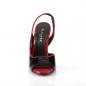 Preview: Sale SEDUCE-117 Pleaser high heels peep toe sling back sandal black-red patent 38