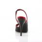 Preview: Sale SEDUCE-117 Pleaser high heels peep toe sling back sandal black-red patent 38