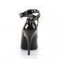Preview: Sale SEDUCE-443 Pleaser high heels criss-cross pump eyelet-holes black patent 46