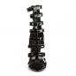 Preview: Sale SEXY-52 Pleaser Stilettoabsatz High-Heels Multiriemchen Käfig Sandaletten schwarz Lack 39