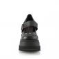 Preview: Sale SHAKER-23 DemoniaCult Damen Keil-Plateaupumps schwarz Lederoptik Sternnieten 41