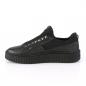 Preview: Sale SNEEKER-125 DemoniaCult Damen Schuhe Sneaker schwarz Canvas Lederlook 37