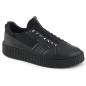 Preview: Sale SNEEKER-125 DemoniaCult Damen Schuhe Sneaker schwarz Canvas Lederlook 37