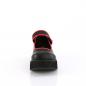 Preview: Sale SPRITE-01 DemoniaCult Damen Plateau Riemen Schuhe schwarz Lederoptik 40