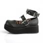 Preview: Sale SPRITE-02 DemoniaCult platform pump shoes ankle strap heart o-ring black matte 42