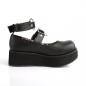 Preview: Sale SPRITE-02 DemoniaCult platform pump shoes ankle strap heart o-ring black matte 42