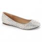 Preview: Sale TREAT-06 Fabulicious Damen Ballerina Schuhe Strasssteinchen silber Glitter Gewebe 40