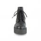 Preview: Sale V-CREEPER-571 DemoniaCult Damen Plateau Schnürstiefeletten schwarz Lederoptik 39