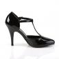 Preview: Sale VANITY-415 chice Pleaser High-Heels T-Riemchen Pumps schwarz Lack 35