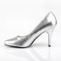 Preview: Sale VANITY-420 Pleaser high heels classic pump silver vegan leather 40