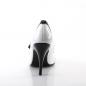 Preview: Sale VANITY-442 Pleaser Damen High-Heels Riemchenpumps Bi-Color schwarz-weiß Lack 35
