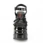 Preview: Auktion WAVE-09 DemoniaCult High Heels Plateausandaletten Herzring Ketten schwarz Lack 36