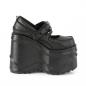 Preview: Sale WAVE-48 DemoniaCult Damen Plateaupumps Riemchen Stachel D-Ring schwarz Lederlook 37