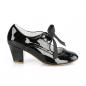 Preview: Sale WIGGLE-32 Pin Up Couture Mary Jane Damen Pumps Herz Cutouts schwarz Lack 37