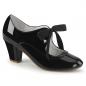 Preview: Sale WIGGLE-32 Pin Up Couture Mary Jane Damen Pumps Herz Cutouts schwarz Lack 37