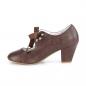 Preview: Auktion WIGGLE-32 Pin Up Couture Mary Jane Damen Pumps Herz Cutouts dunkelbraun 41