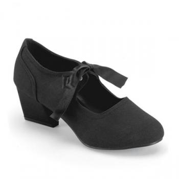 Sale COLONIAL-15 Funtasma unisex Damen Herren Schuh Satinschleife schwarz Leinen 41