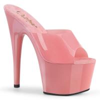 ADORE-701N Pleaser vegan sexy platform slide baby pink jelly like