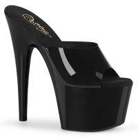 Sale ADORE-701N Pleaser vegan sexy platform slide black jelly like 37