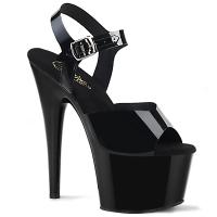 Sale ADORE-708N Pleaser High-Heels Plateausandaletten schwarz Jelly-Like Gr 40
