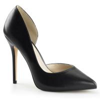 AMUSE-22 Pleaser high heels hidden platform pump black matte