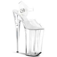 BEYOND-008 Pleaser High-Heels Skyscraper Sandaletten transparent