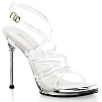CHIC-07 Fabulicious High-Heels Slingback Sandaletten klar mit gekreuzten Riemchen