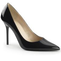 CLASSIQUE-20 Pleaser high heels pointed toe classic pump black patent