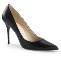 CLASSIQUE-20 Pleaser vegan high heels pointed toe classic pump black matte