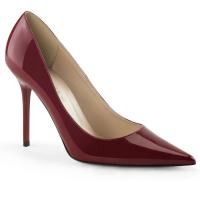 CLASSIQUE-20 Pleaser Damen High-Heels Pumps himbeere Lack vorn spitz geschnitten