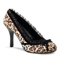 Sale DAINTY-420 Funtasma Damen High Heels Pump Spitze geparden Print Satin 37